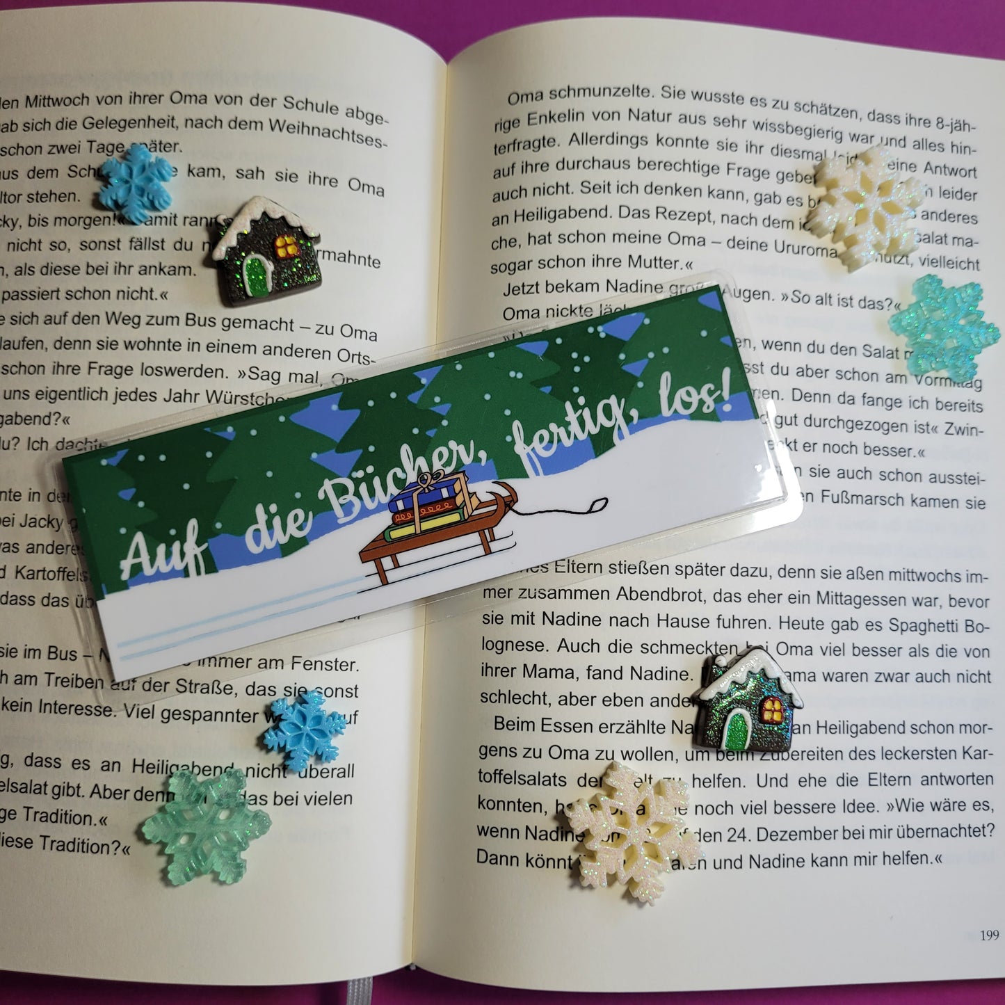 Standard-Lesezeichen "Auf die Bücher, fertig, los!"