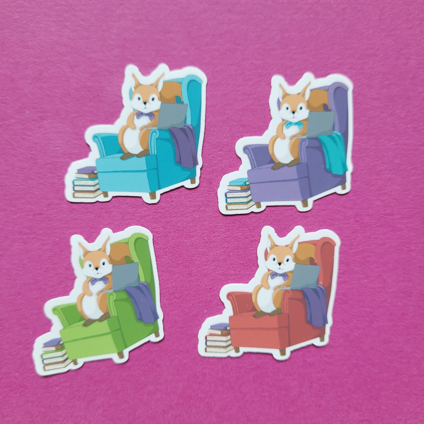 Sticker „Lesehörnchen"