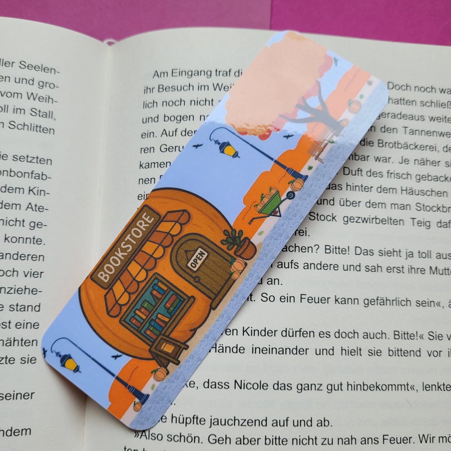 Standard-Lesezeichen „Buchhandlung Kürbis“