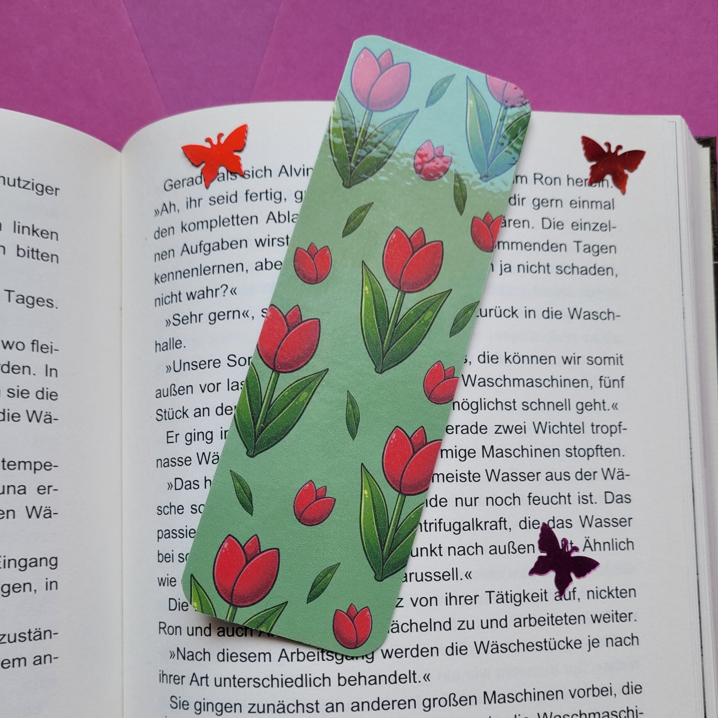 Standard-Lesezeichen „Tulpen“ 🌷📚