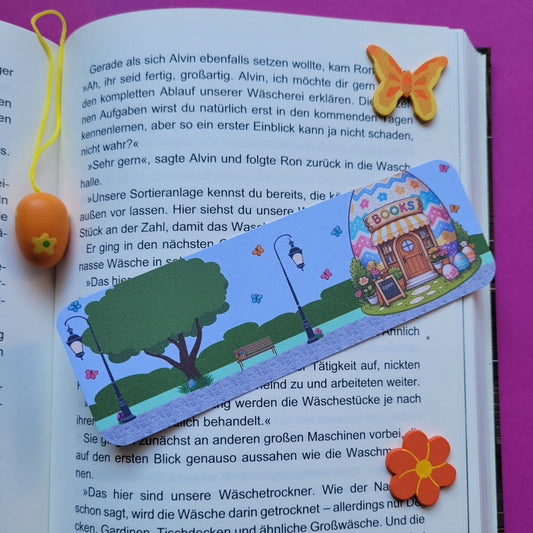 Standard-Lesezeichen „Buchhandlung Osterei“ 🏬🥚📚
