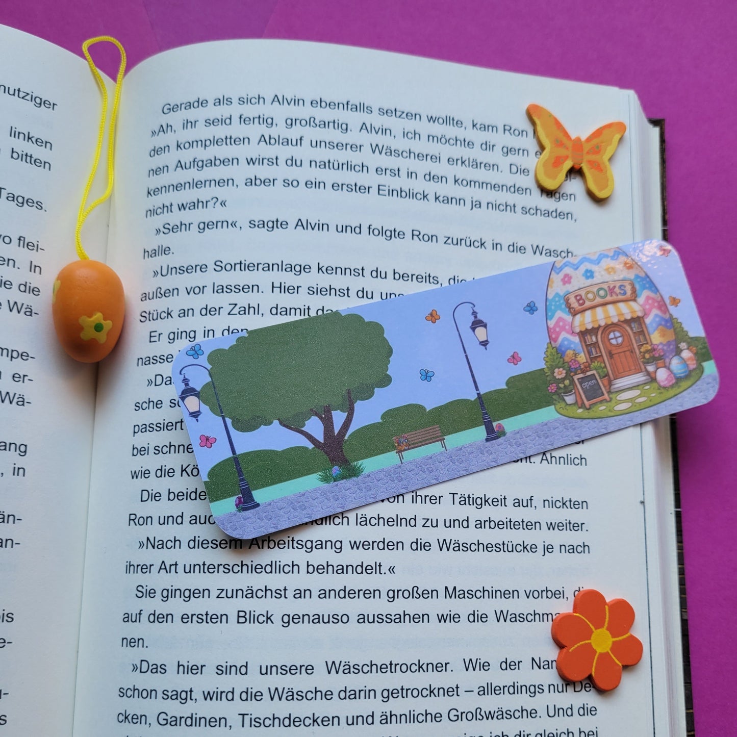 Standard-Lesezeichen „Buchhandlung Osterei“ 🏬🥚📚