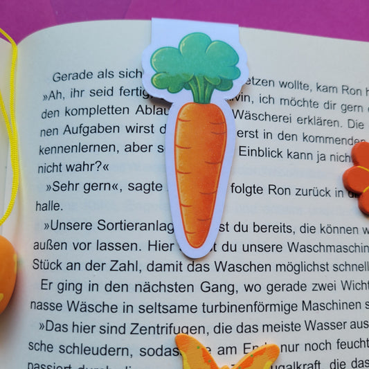 Magnet-Lesezeichen „Karotte“ 🥕📚