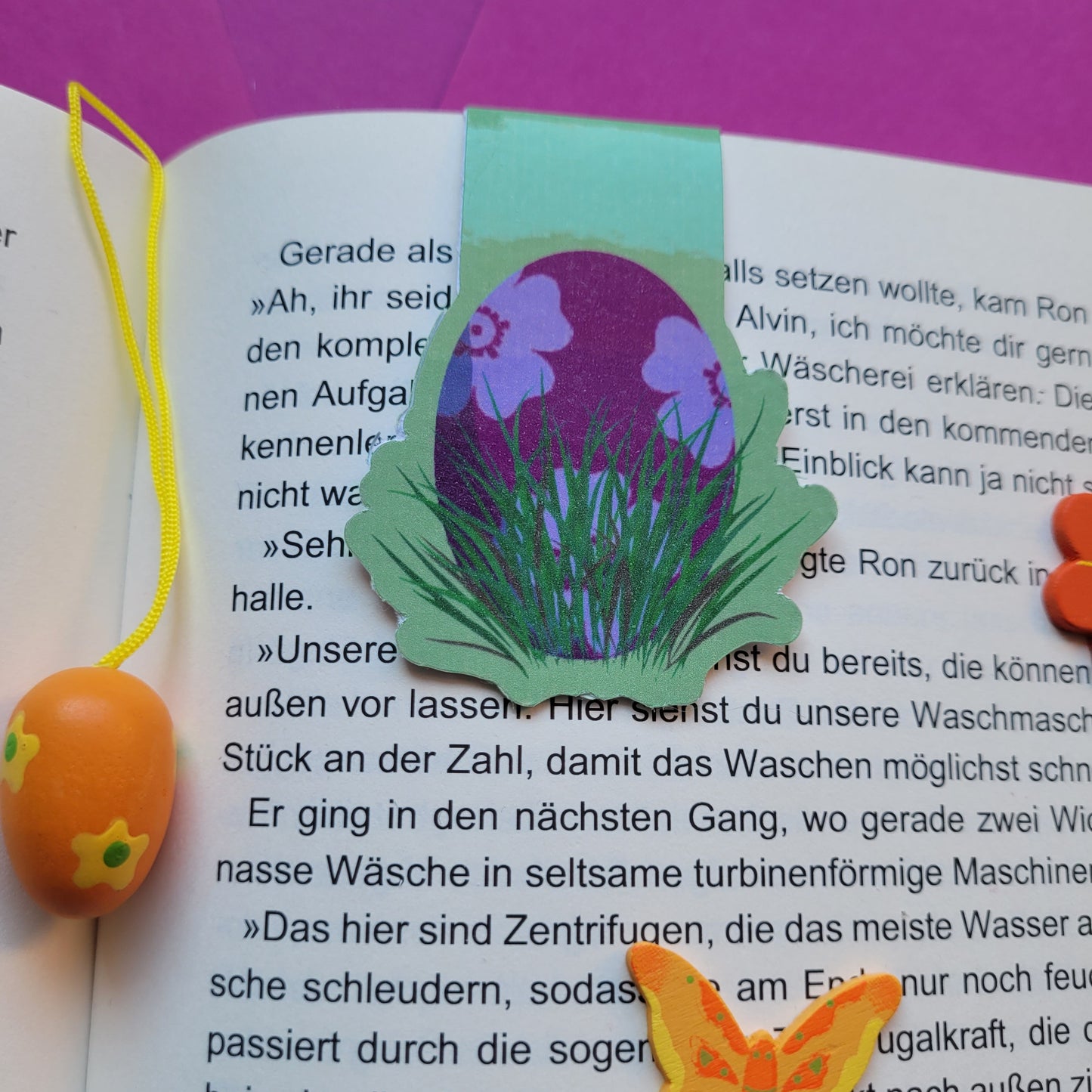 Magnet-Lesezeichen „Osterei“ 🥚🌿