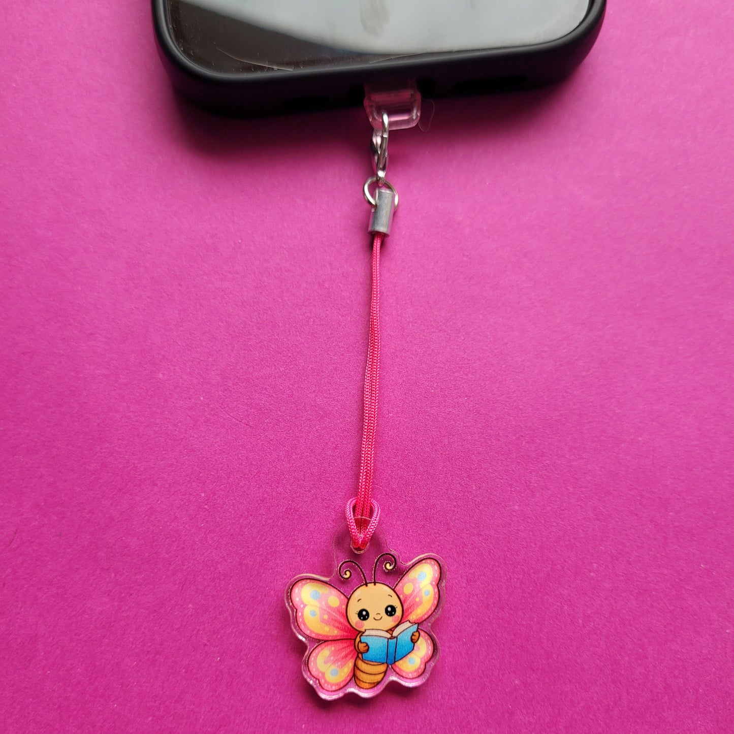 USB-C-Charm „Aurelia, der lesende Schmetterling“ 🦋