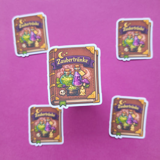 Sticker „Buch der Zaubertränke“ 📖🧪🌙