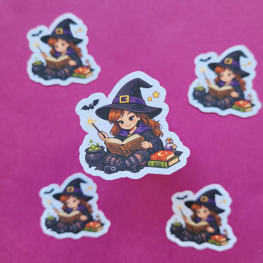 Sticker „Junghexe Walburga“ 🧙♀️📖✨