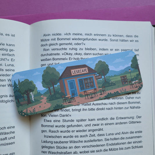 Standard-Lesezeichen Lesecafé abgerundete Ecken