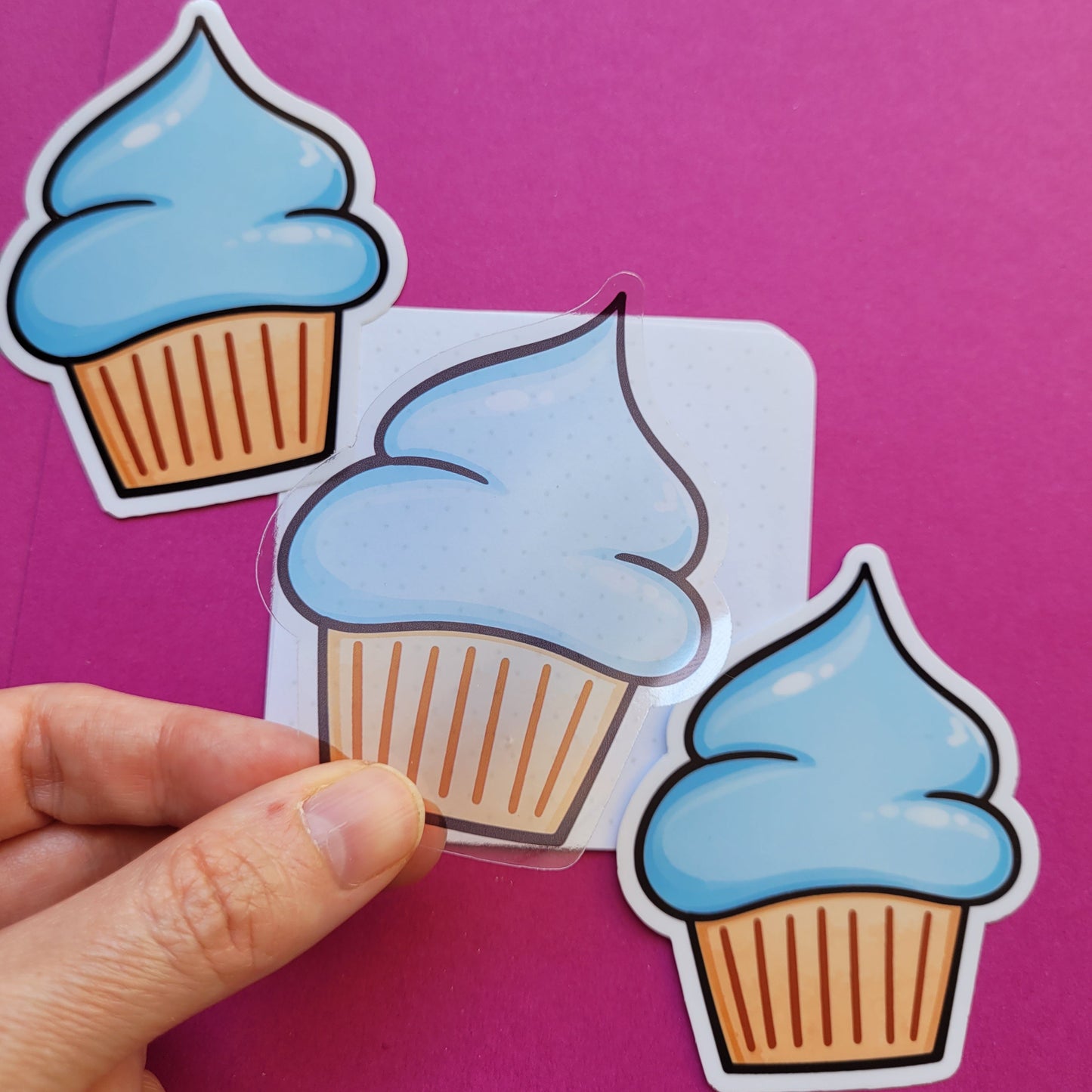 Sticker Cupcake groß transparent