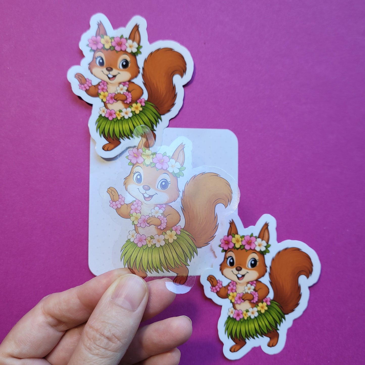 Sticker Sommerhörnchen groß transparent