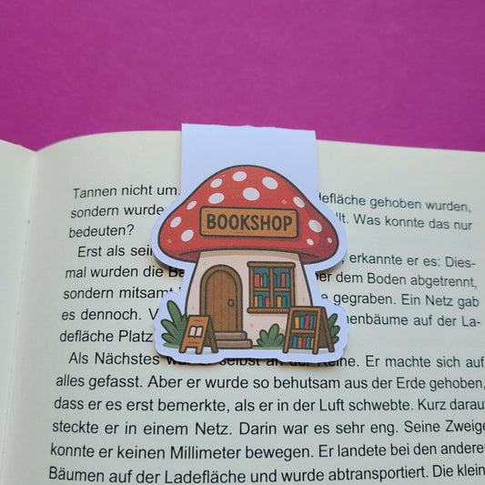 Magnet-Lesezeichen Buchhandlung Fliegenpilz matt