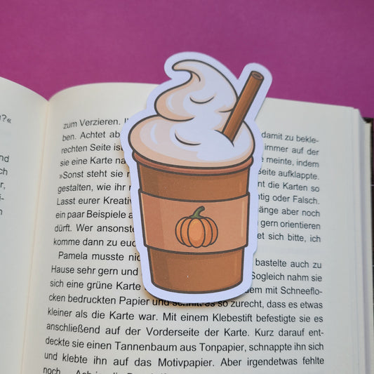 Form-Lesezeichen Pumpkin Spice Latte matt