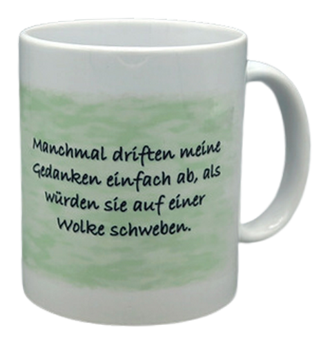 Tasse "Manchmal driften meine Gedanken ab"