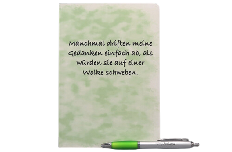 Notizbuch A5 "Manchmal driften meine Gedanken ab"
