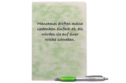 Notizbuch A5 "Manchmal driften meine Gedanken ab"