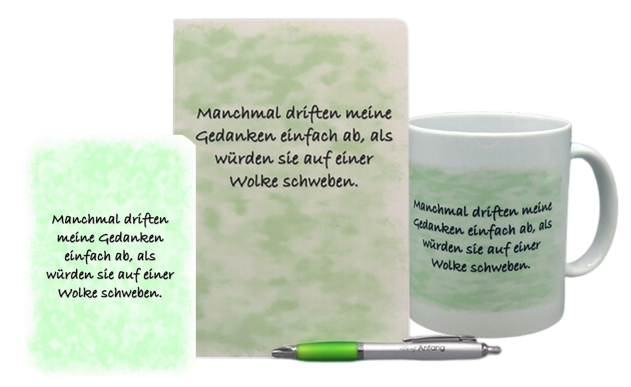 Set "Manchmal driften meine Gedanken ab"