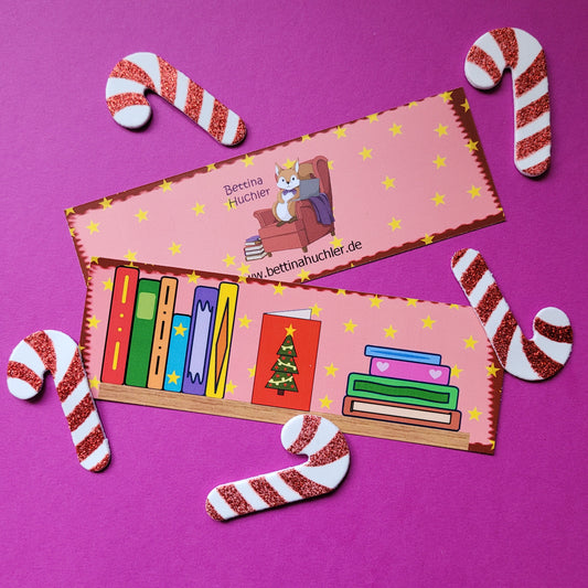Standard-Lesezeichen "Weihnachtsbuchregal"