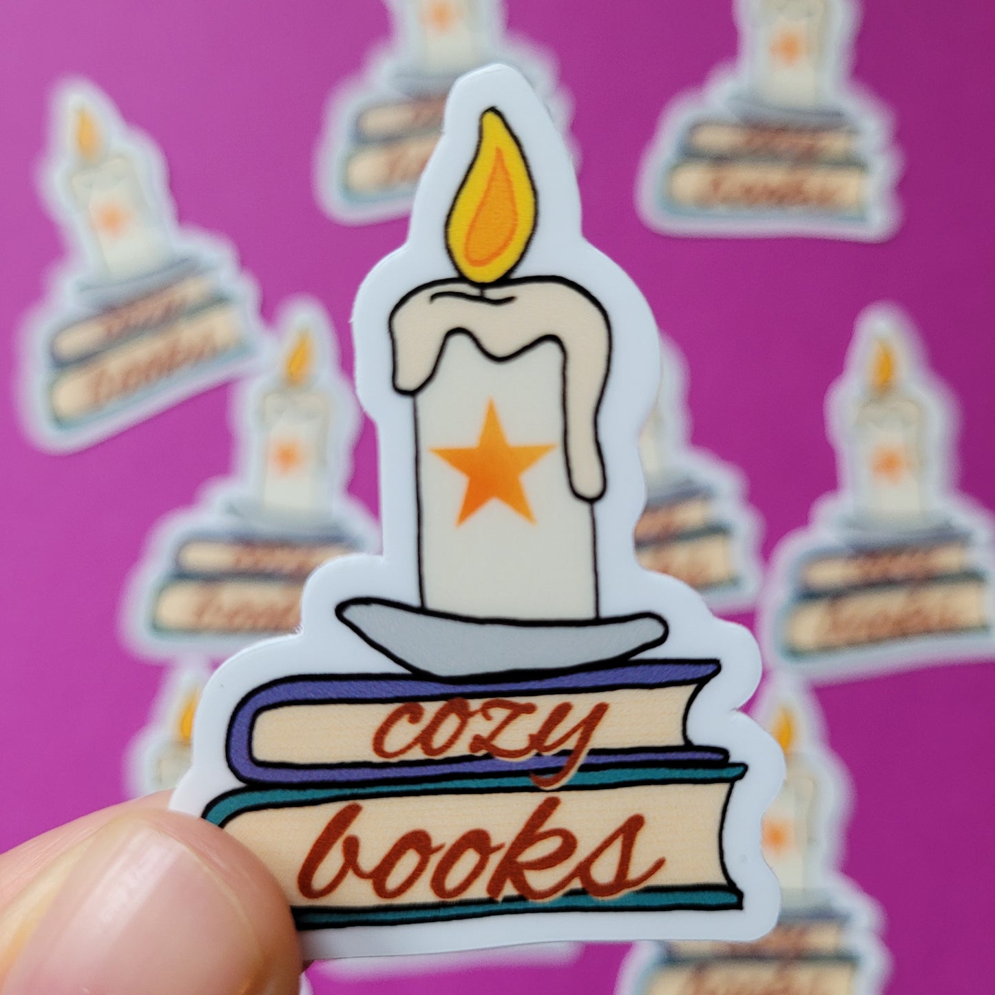 Sticker „cozy books"