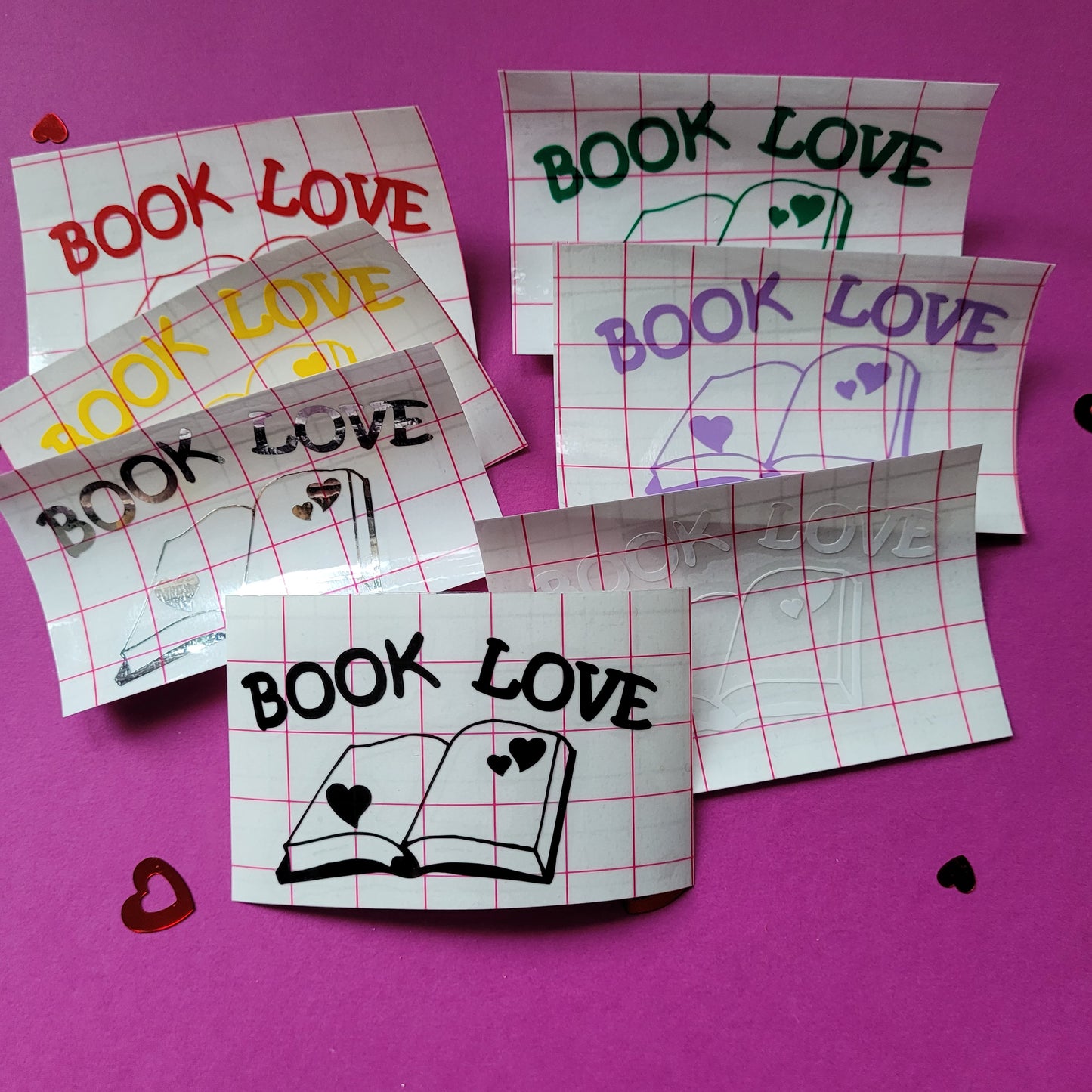 Vinyl-Aufkleber "Book Love"