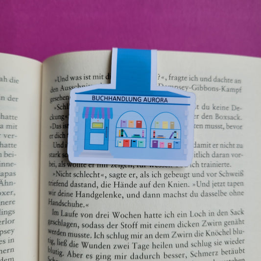Magnet-Lesezeichen "Buchhandlung Aurora"