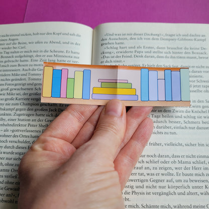 Magnet-Lesezeichen "Bücherregal"