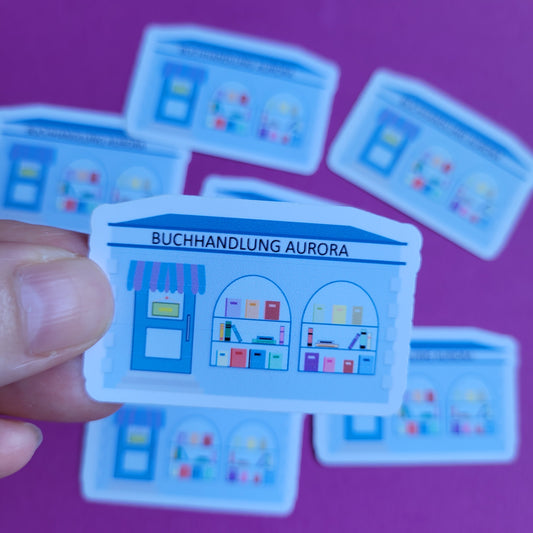 Sticker „Buchhandlung Aurora"