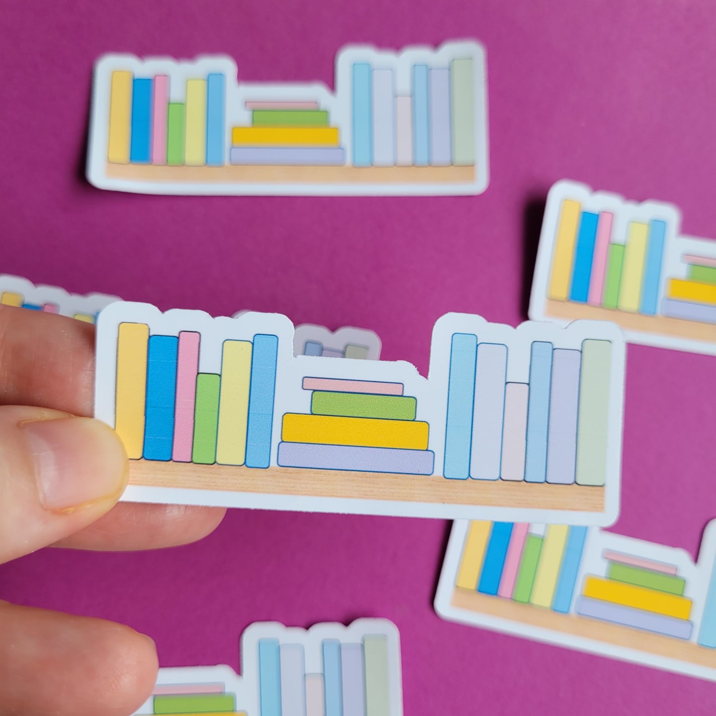 Sticker „Bücherregal"