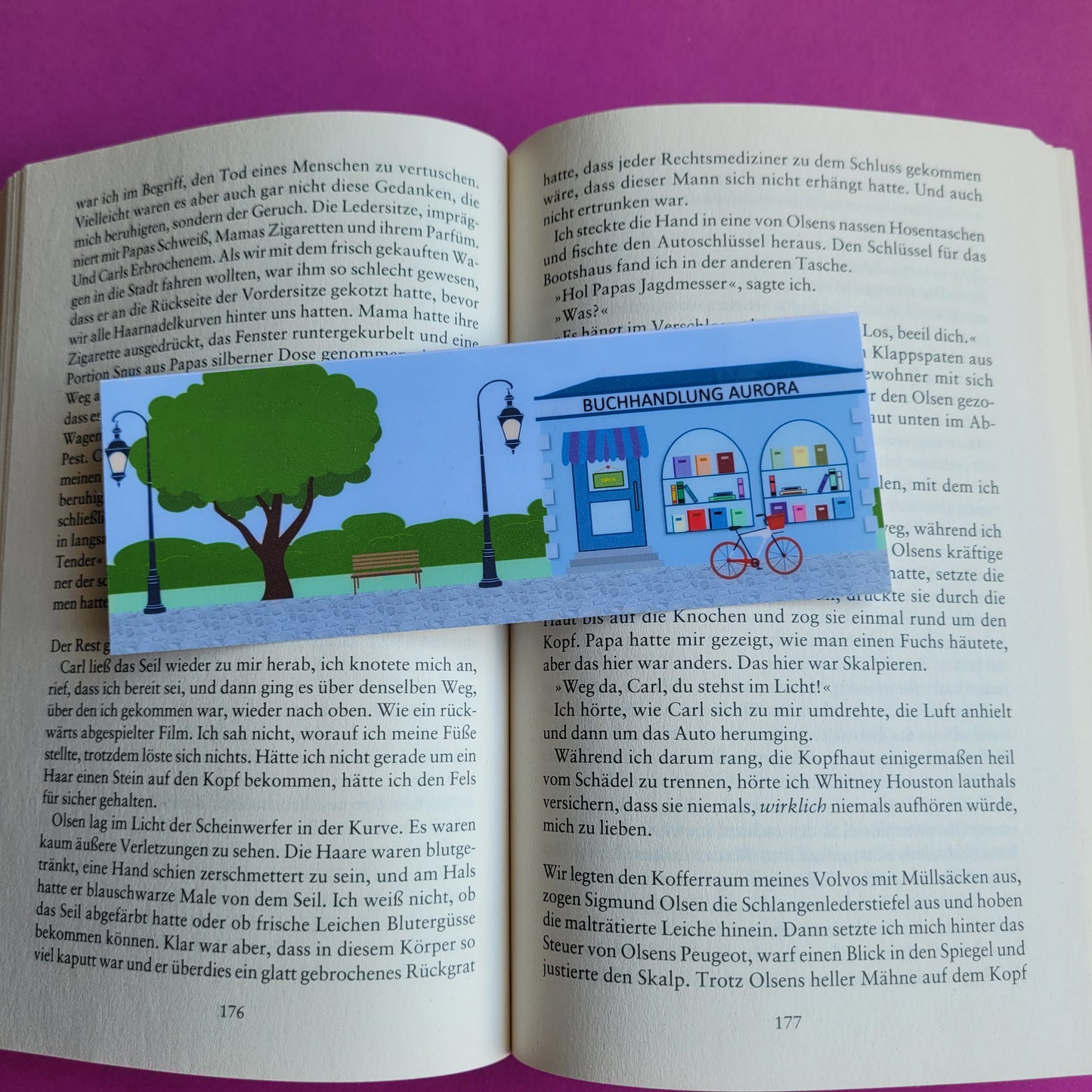 Standard-Lesezeichen "Buchhandlung Aurora"