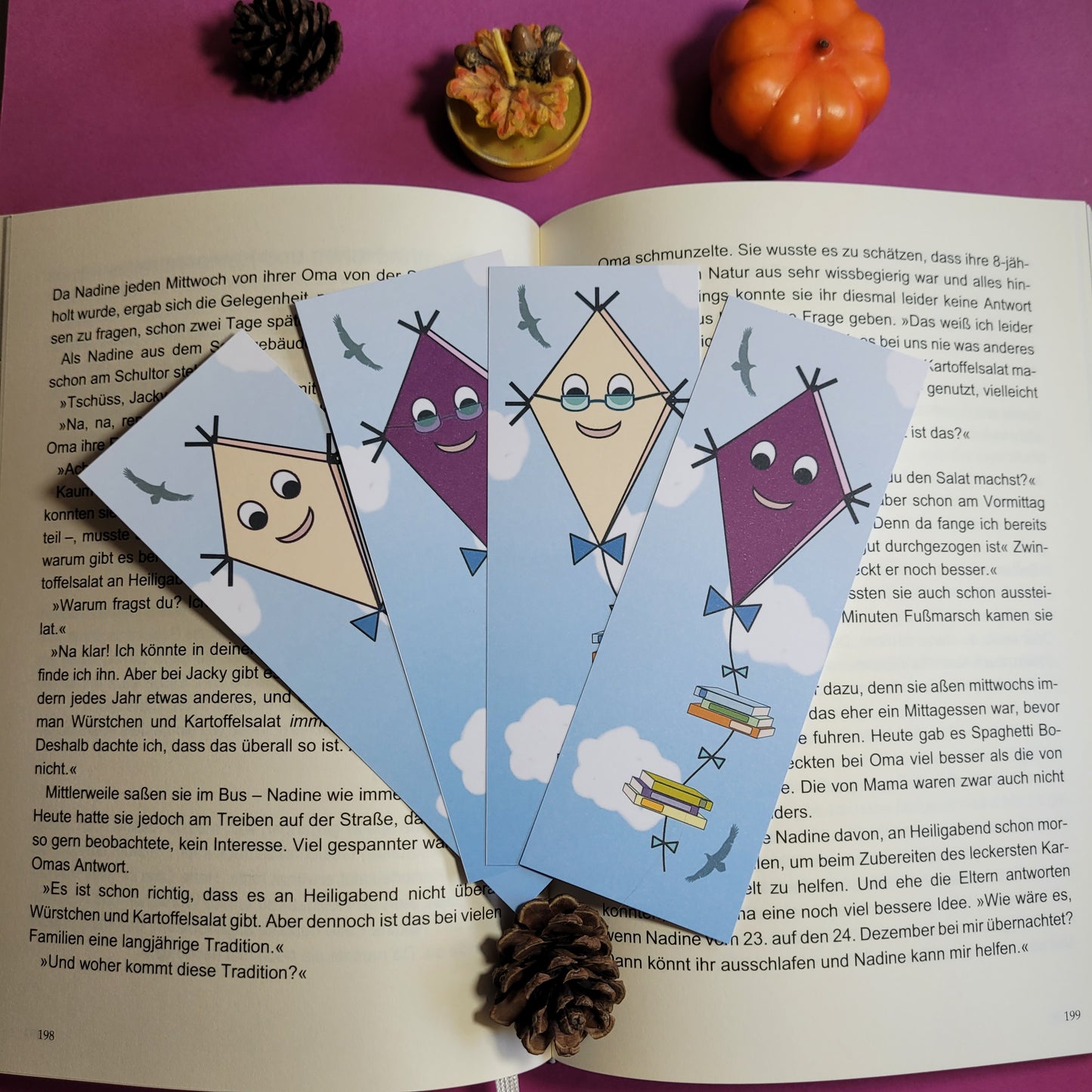 Standard-Lesezeichen "Bücherdrachen"