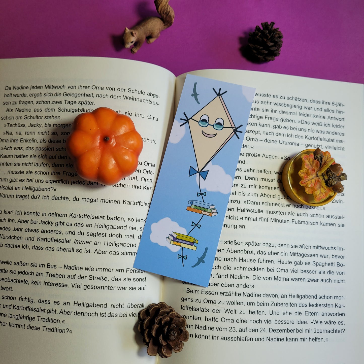 Standard-Lesezeichen "Bücherdrachen"