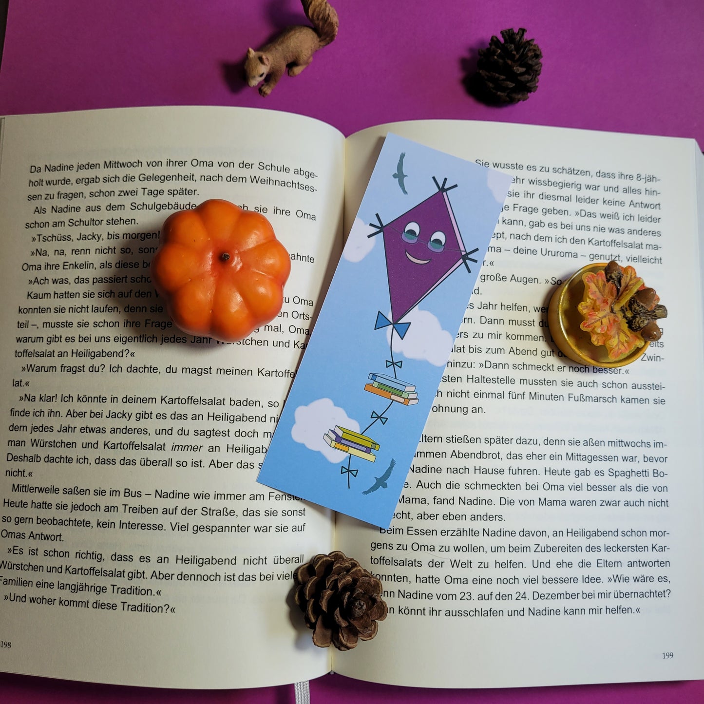 Standard-Lesezeichen "Bücherdrachen"