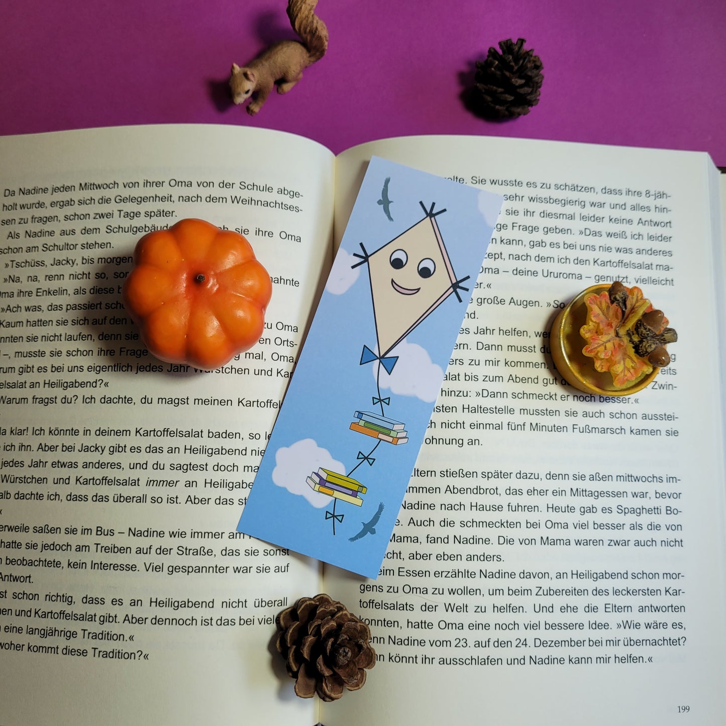 Standard-Lesezeichen "Bücherdrachen"