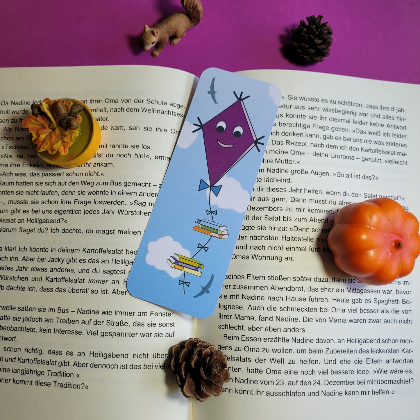 Standard-Lesezeichen "Bücherdrachen"