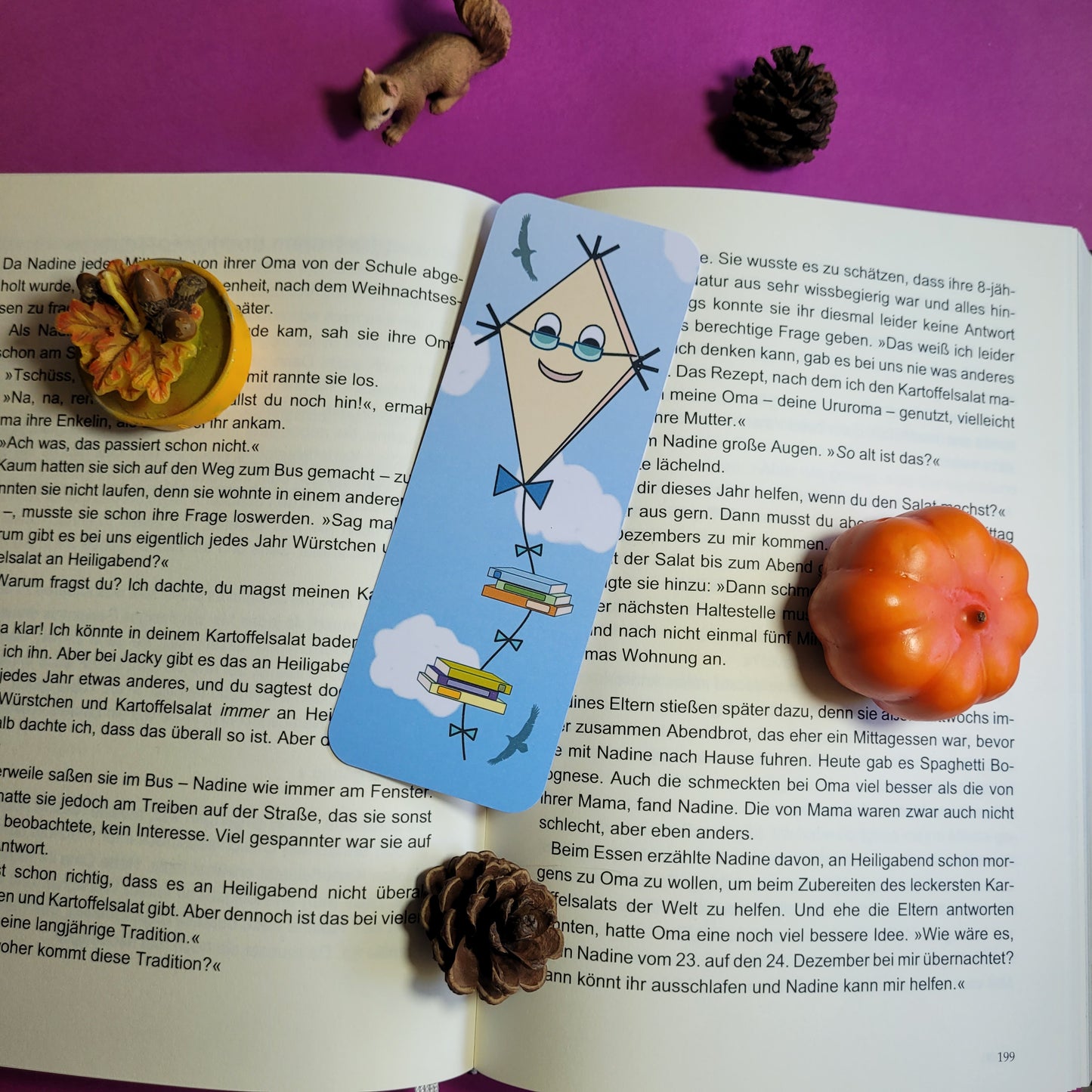 Standard-Lesezeichen "Bücherdrachen"
