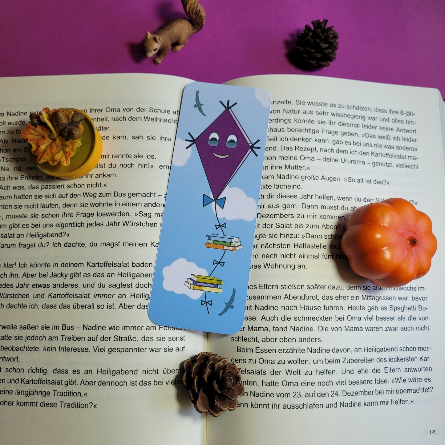 Standard-Lesezeichen "Bücherdrachen"