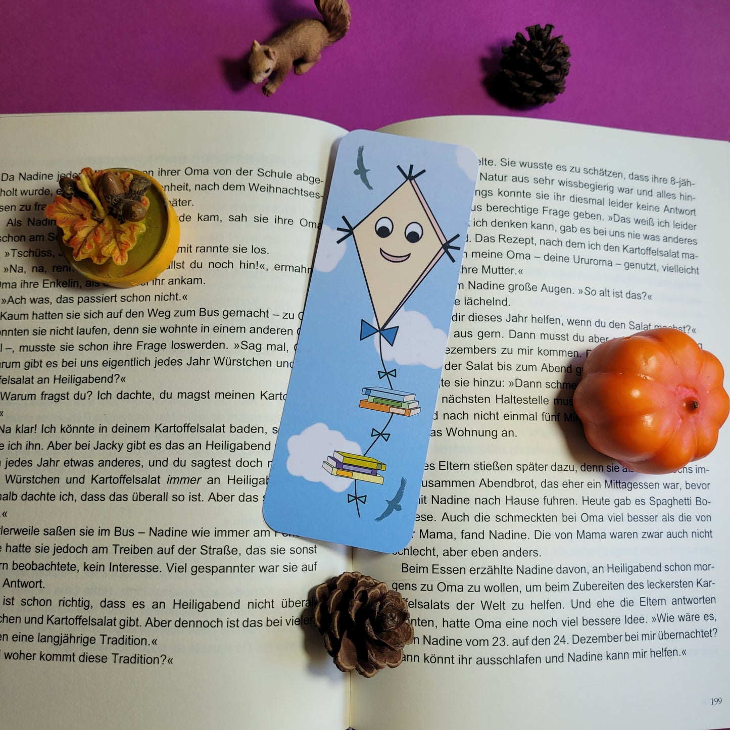 Standard-Lesezeichen "Bücherdrachen"