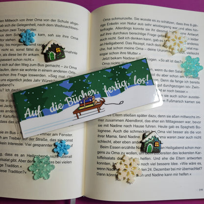 Standard-Lesezeichen "Auf die Bücher, fertig, los!"