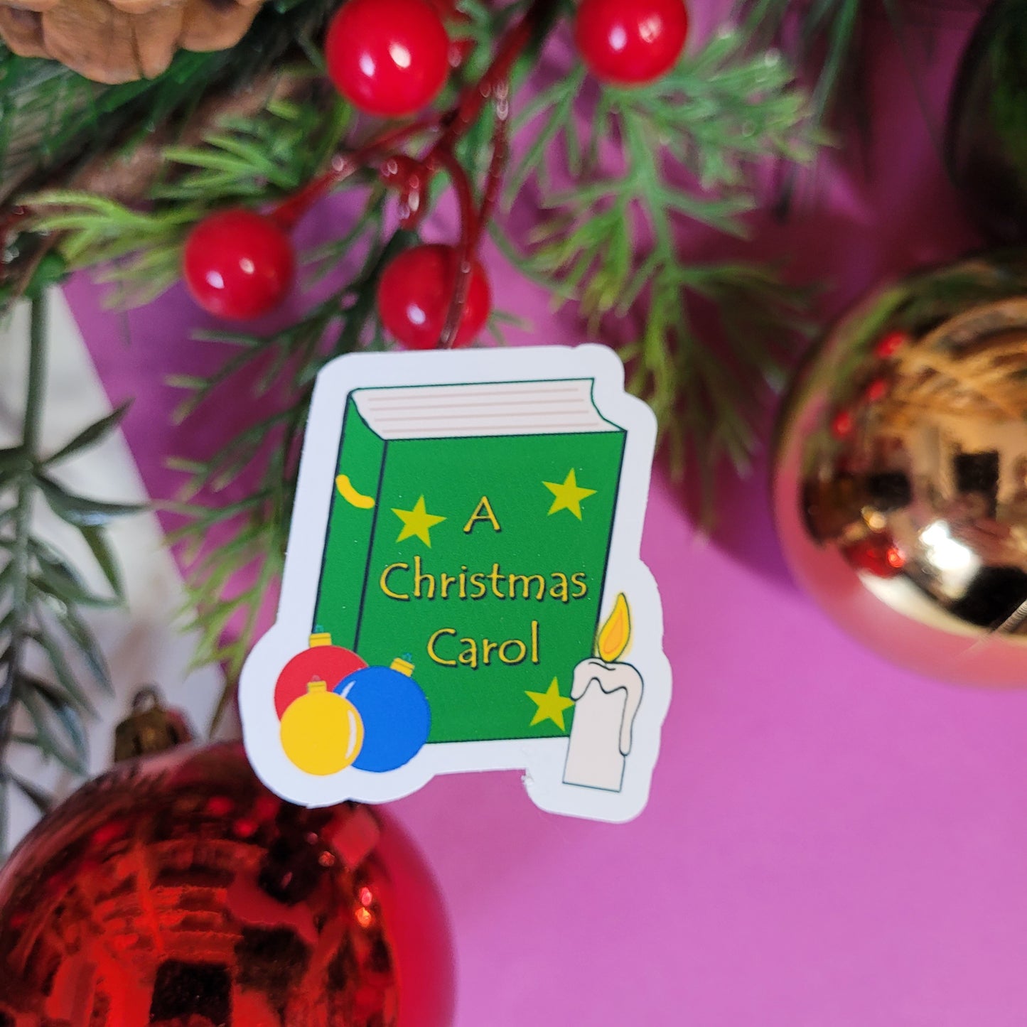 Sticker „Weihnachtsbuch A Christmas Carol"