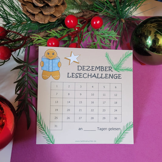 Lesetracker „Dezember Lesechallenge" 🎄