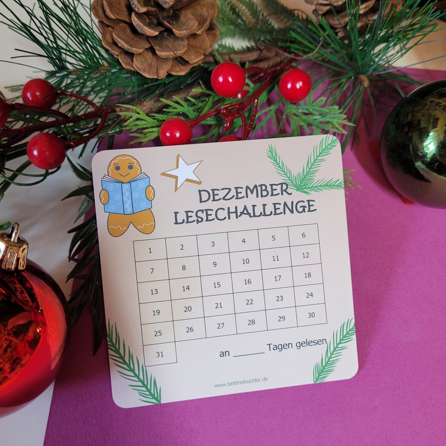 Lesetracker „Dezember Lesechallenge" 🎄