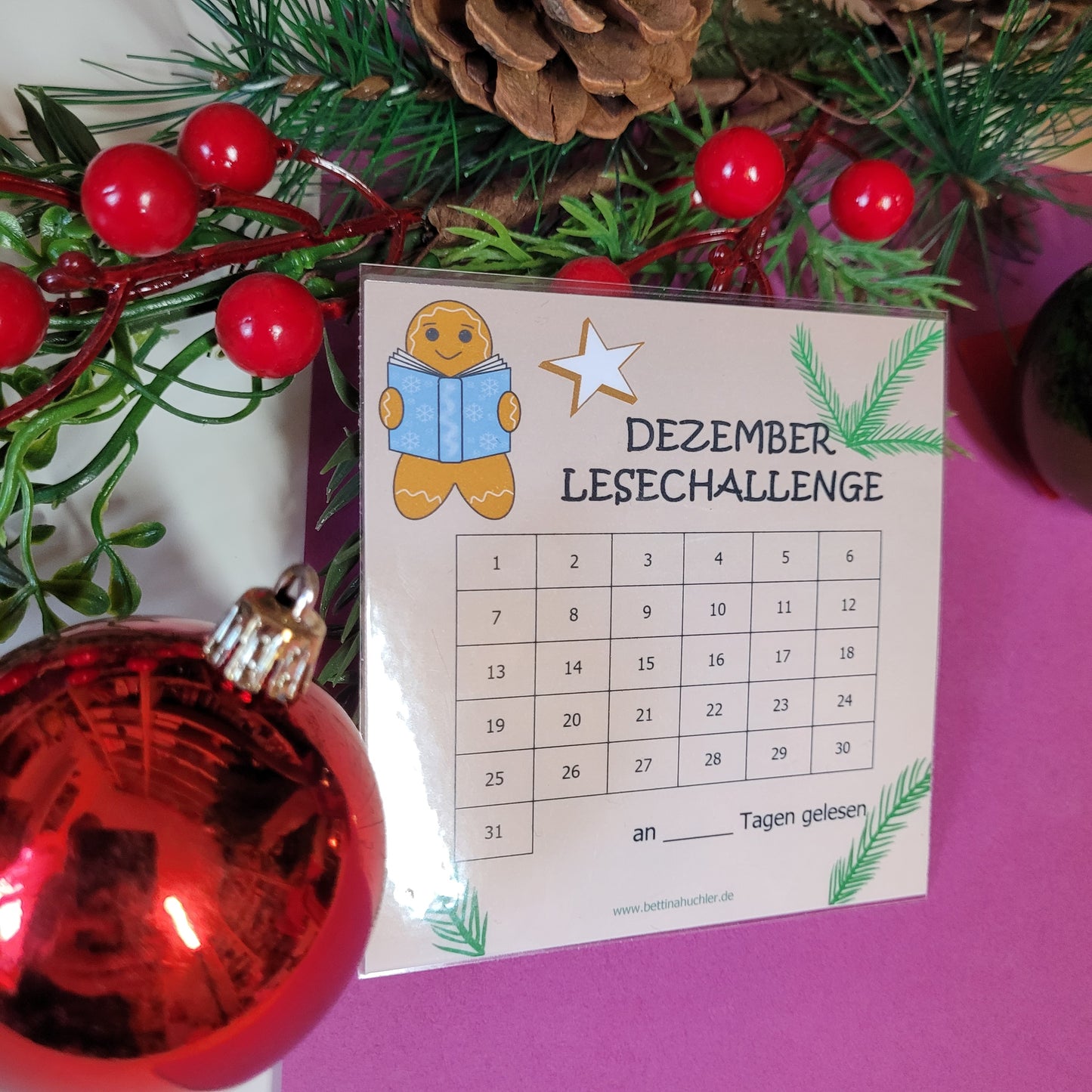 Lesetracker „Dezember Lesechallenge" 🎄