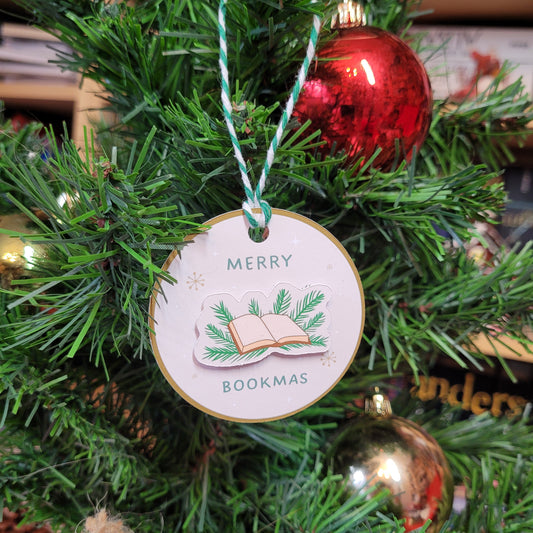 Papp-Baumschmuck "Merry Bookmas"