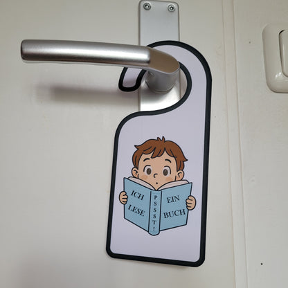 Türschild „Lesende Kinder" 🧒👧