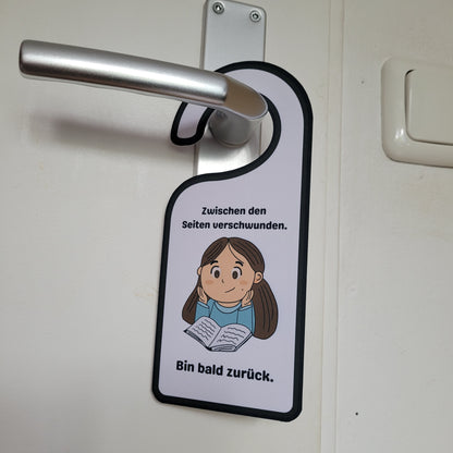 Türschild „Lesende Kinder" 🧒👧