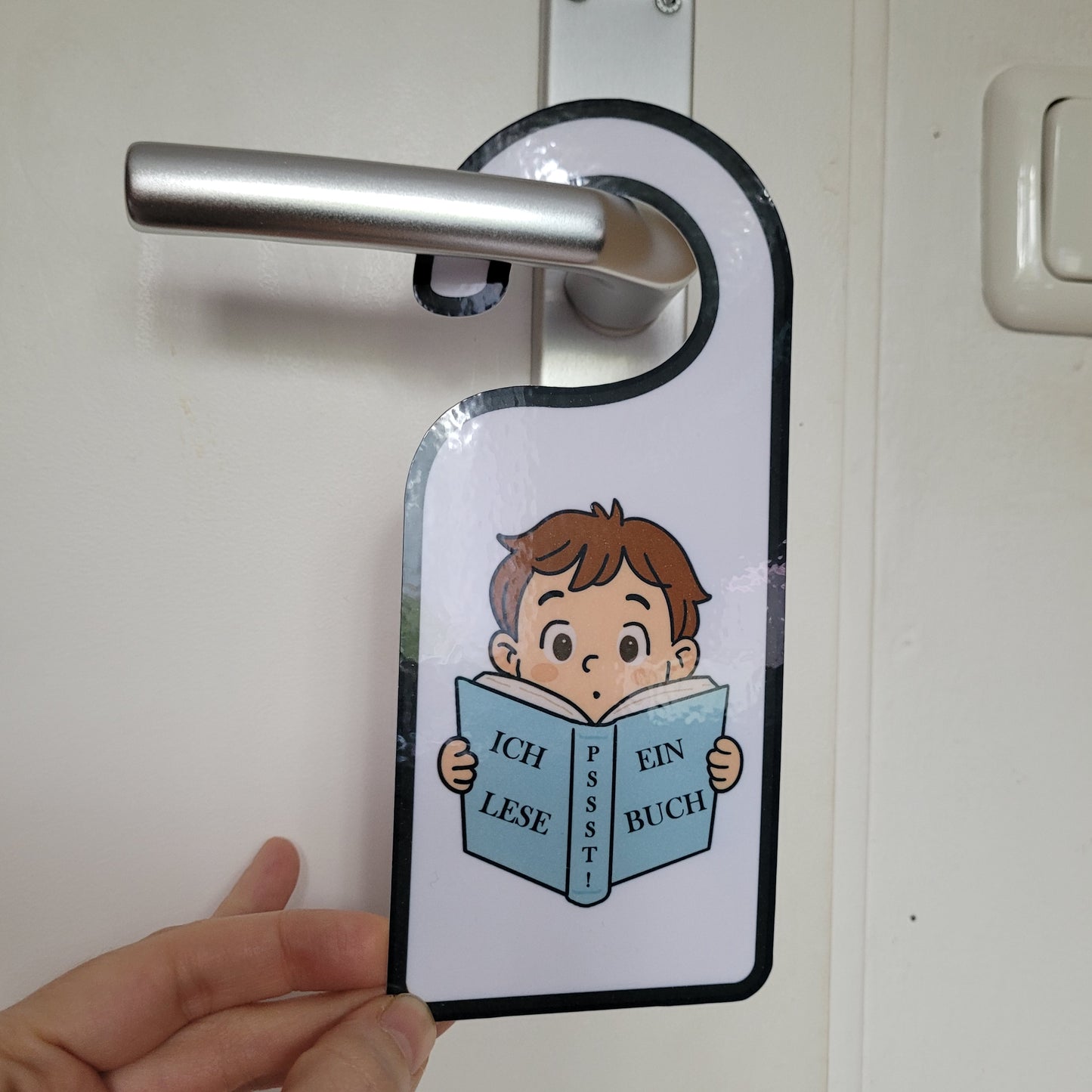 Türschild „Lesende Kinder" 🧒👧