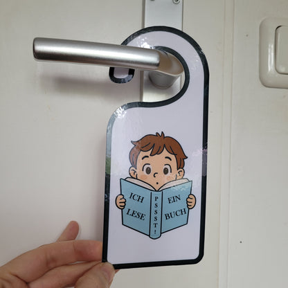 Türschild „Lesende Kinder" 🧒👧
