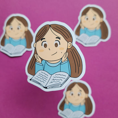Sticker „Lesende Kinder"