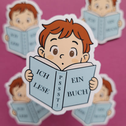 Sticker „Lesende Kinder"