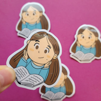 Sticker „Lesende Kinder"