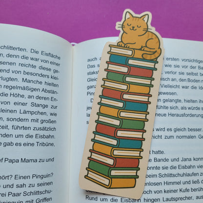 Form-Lesezeichen „Diablo“ - Ein wahrer Herzenskater begleitet deine Lesestunden 🐈📚🤎✨